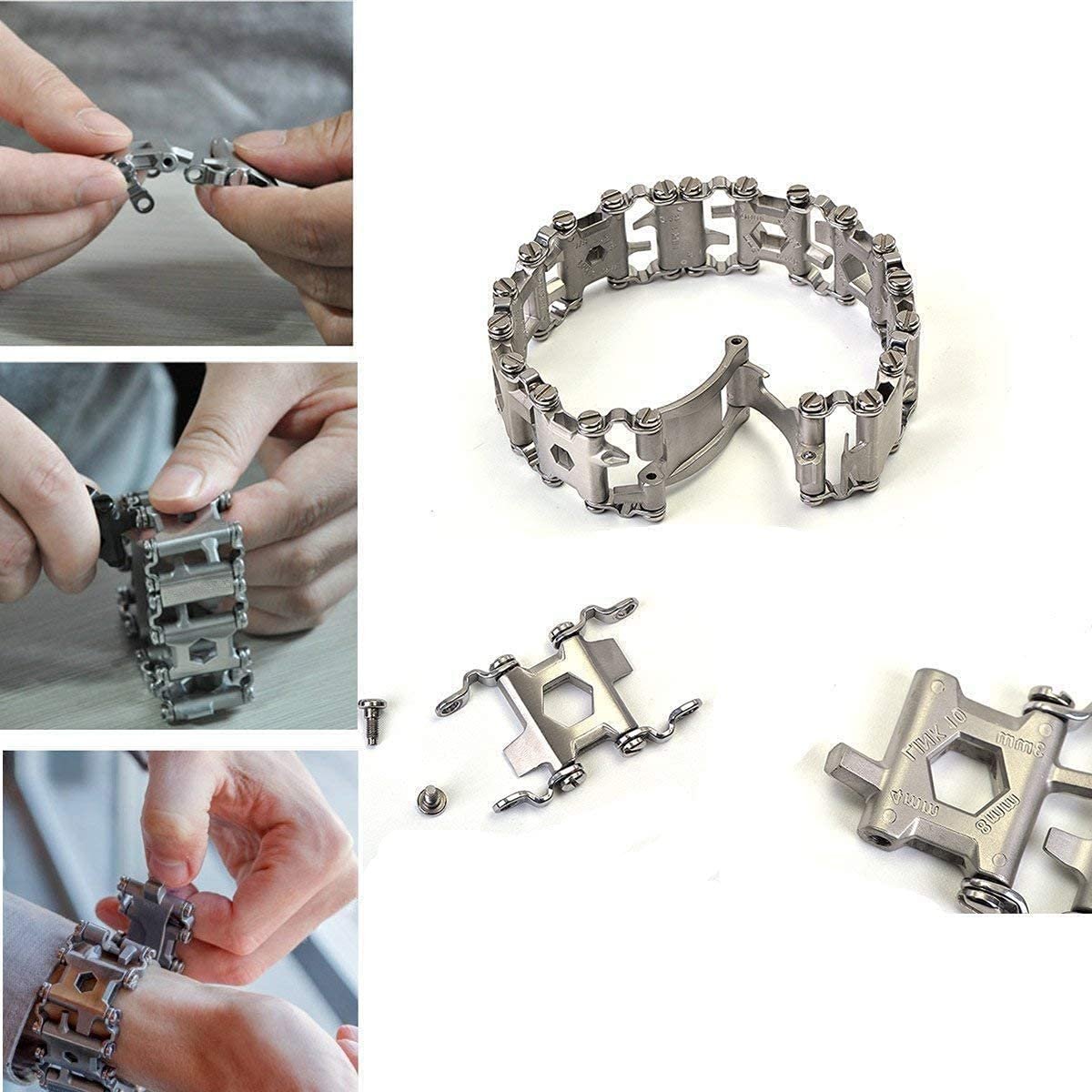 🎁TikTok Spring Last Day Promotion 48% OFF-🎁-🛠️Stainless Steel 29 In 1 Multifunctional Bracelet(🎁BUY 2 FREE SHIPPING)