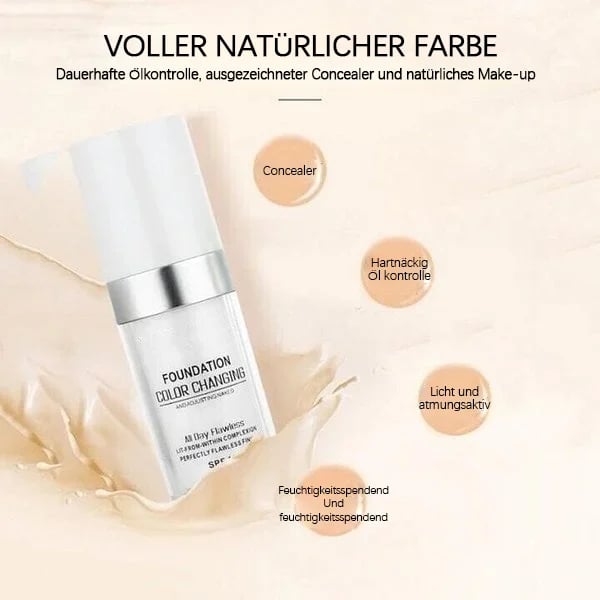 🎁Letzter Tag - Kaufe 1 und erhalte 1 gratis🎉Farbwechselnde Foundation für reife Haut