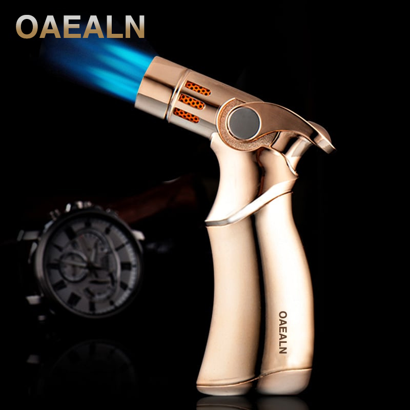 🔥Heißer Verkauf 49% Rabatt🔥Oaealn™Winddichtes Feuerzeug mit gerader Fackel und blauer Flamme
