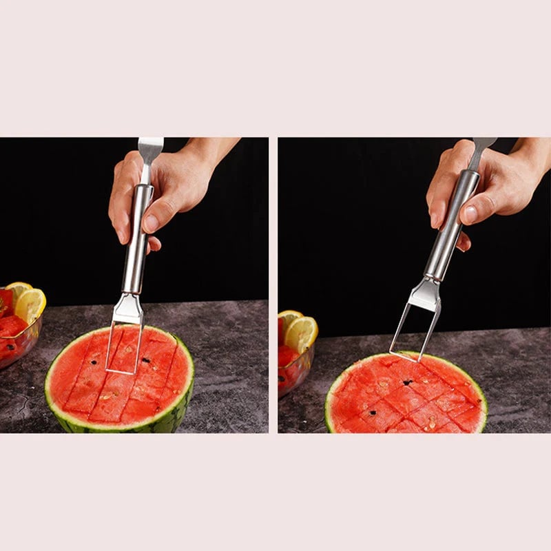 Last Day Promotion 70% OFF - 🍉2-in-1 Fruit Cutter & Fork – For Quick and Easy Fruit Serving!