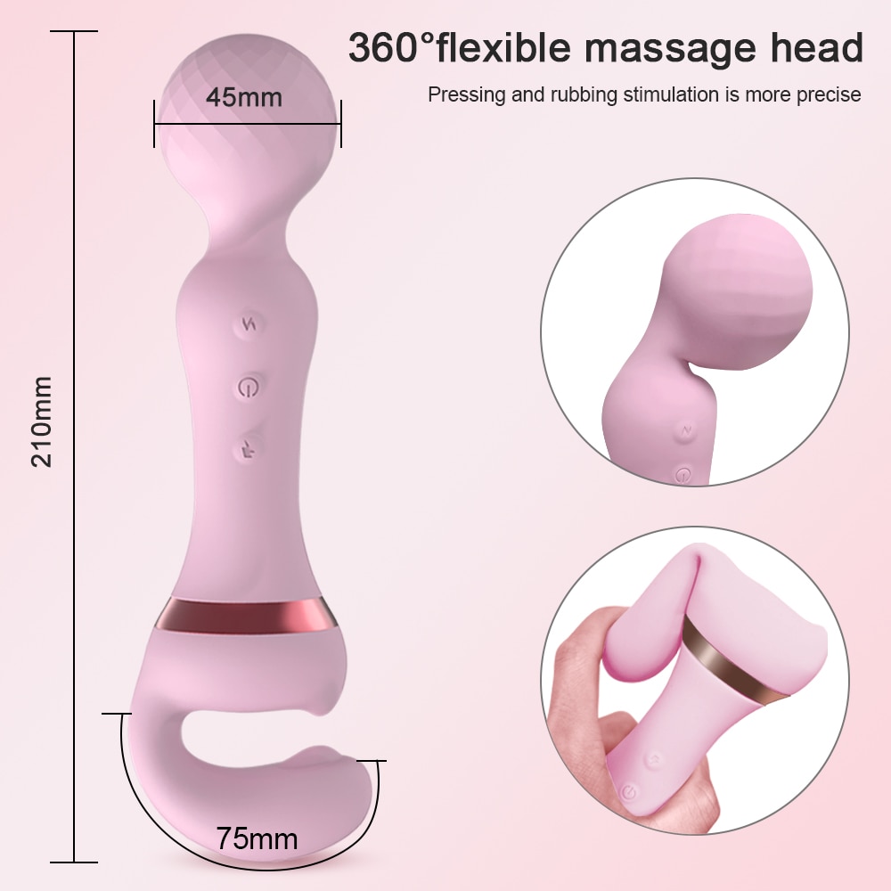 SHEMESIX - Female Masturbation Wand Clitoral Stimulator Couple Flirt Orgasm Vibrator