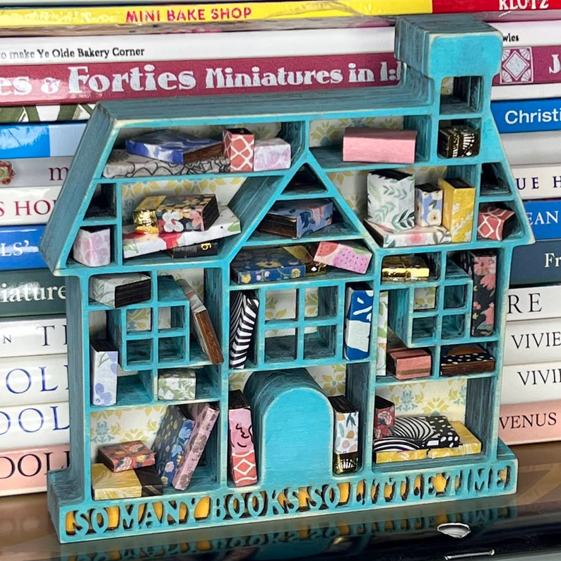 Miniature Bookshelf DIY Kits