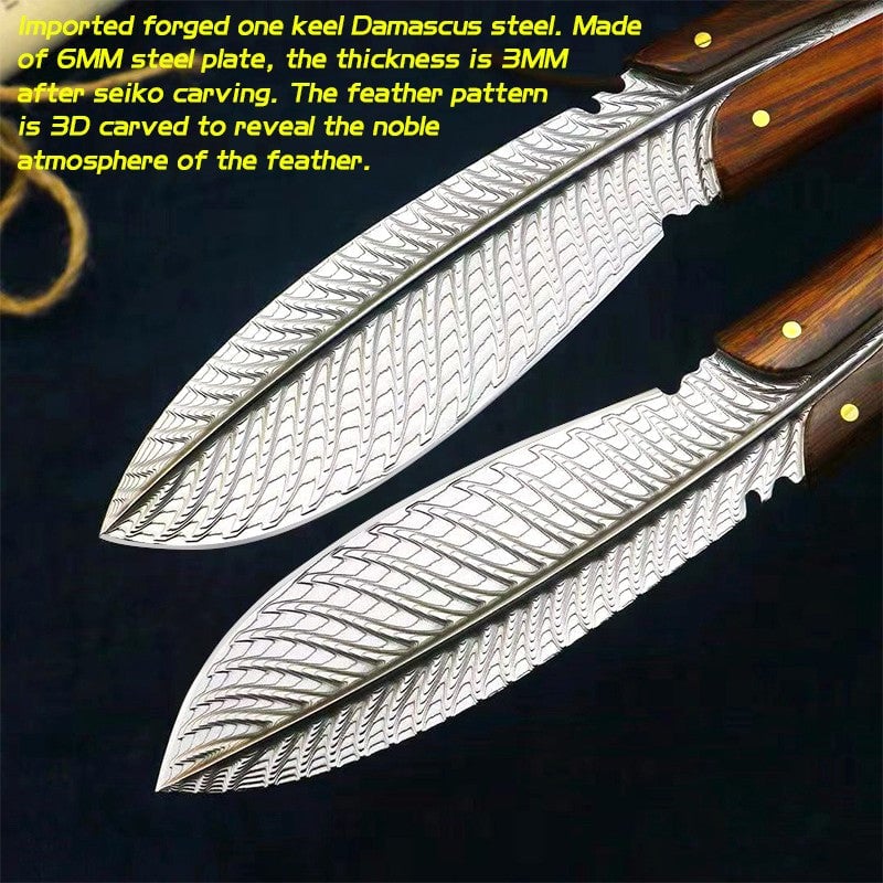 Vintage feather knife