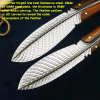 Vintage feather knife