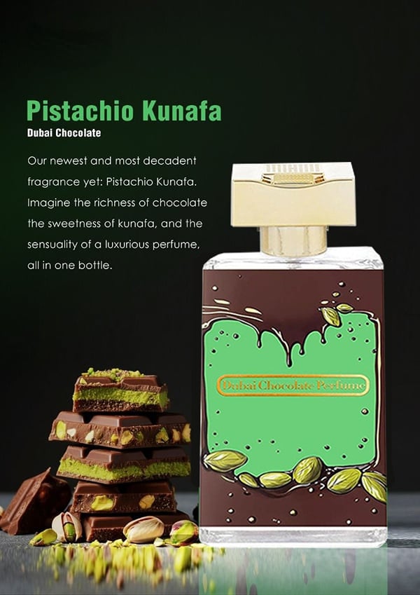 🎁Last Day Promotion 49% OFF-Dubai Chocolate Perfume Pistachio Kunafa Fragrance Edp