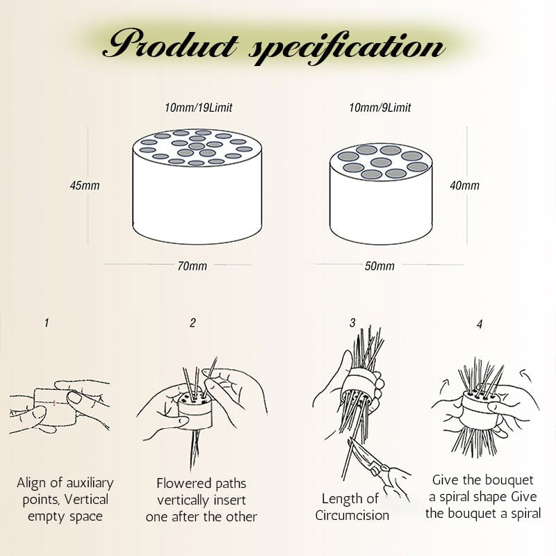 🔥Closed Store Promotion -70%OFF 💡Spiral Ikebana Stem Holder💐