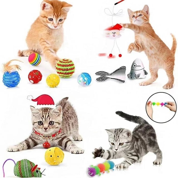 🔥Last Day Promotion 48% OFF-🎁-2024 Christmas Countdown Cat Toy Advent Calendar🐱