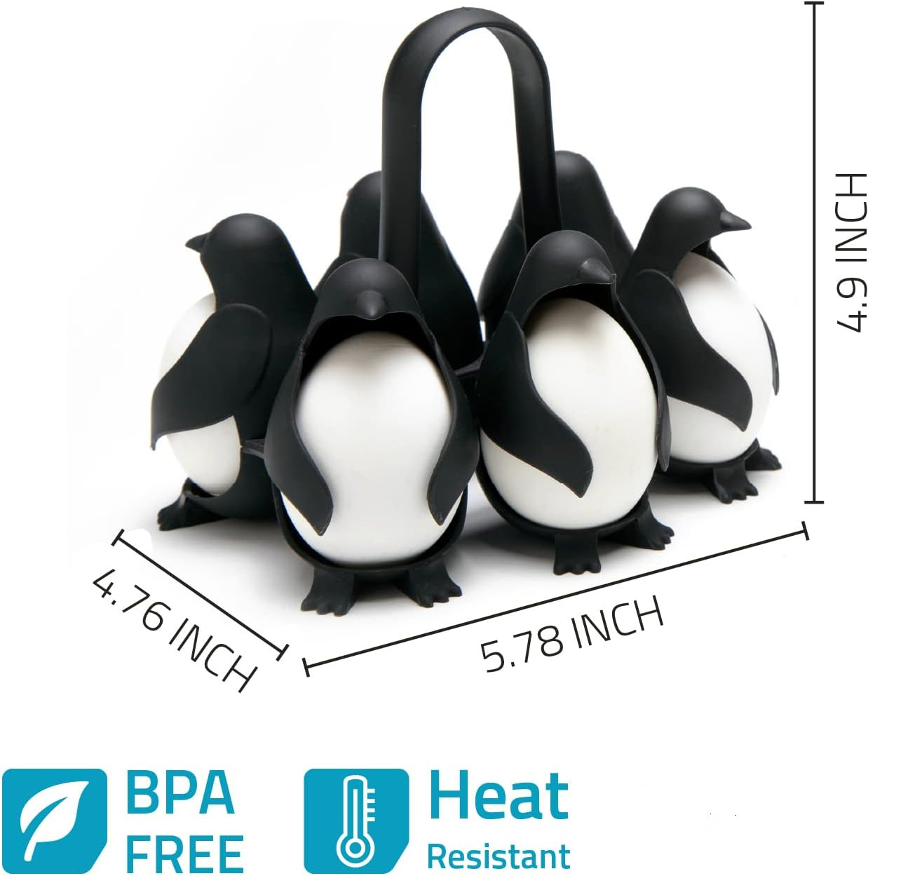 🐧🐧🐧Peleg Design Egguins 3-in-1 Cook, Store and Serve Egg Holder🥚