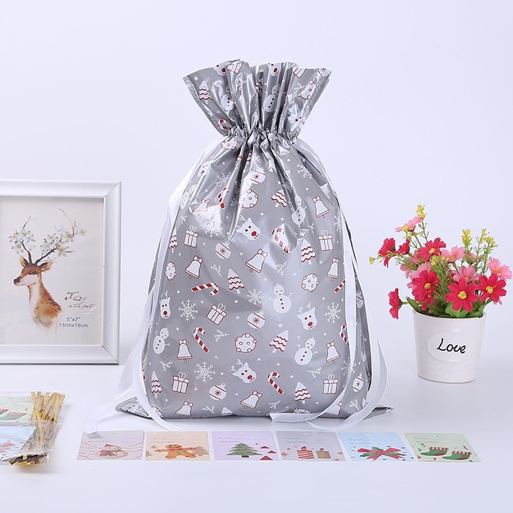 (🎄Early Christmas Sale🎄- Save 50% OFF) Drawstring Christmas Gift Bags(10 Pcs)- Buy 4 Get Free Shipping