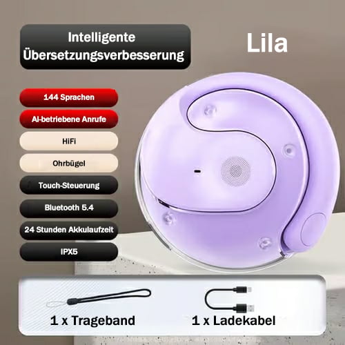 🔥Letzter Tag 50% RABATT-Übersetzungs-Wireless OWS Bluetooth 5,4 Kopfhörer (Kompatibel mit iOS & Android)