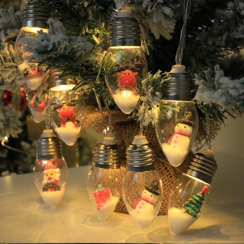 🎄Christmas Vintage Decor String Light - 1Meter-6 Led Bulbs String Lights