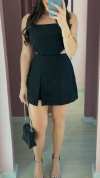 Women's Suspender Hollow Slit Design Casual Dress