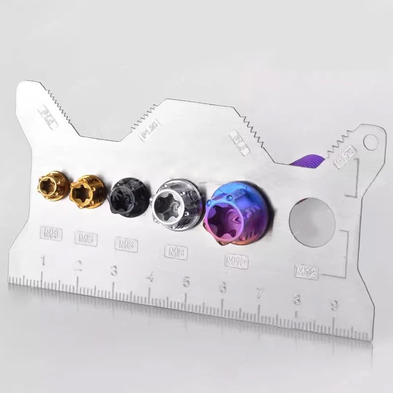 💥Stainless Steel Double-Sided Bolt Gauge Card💥