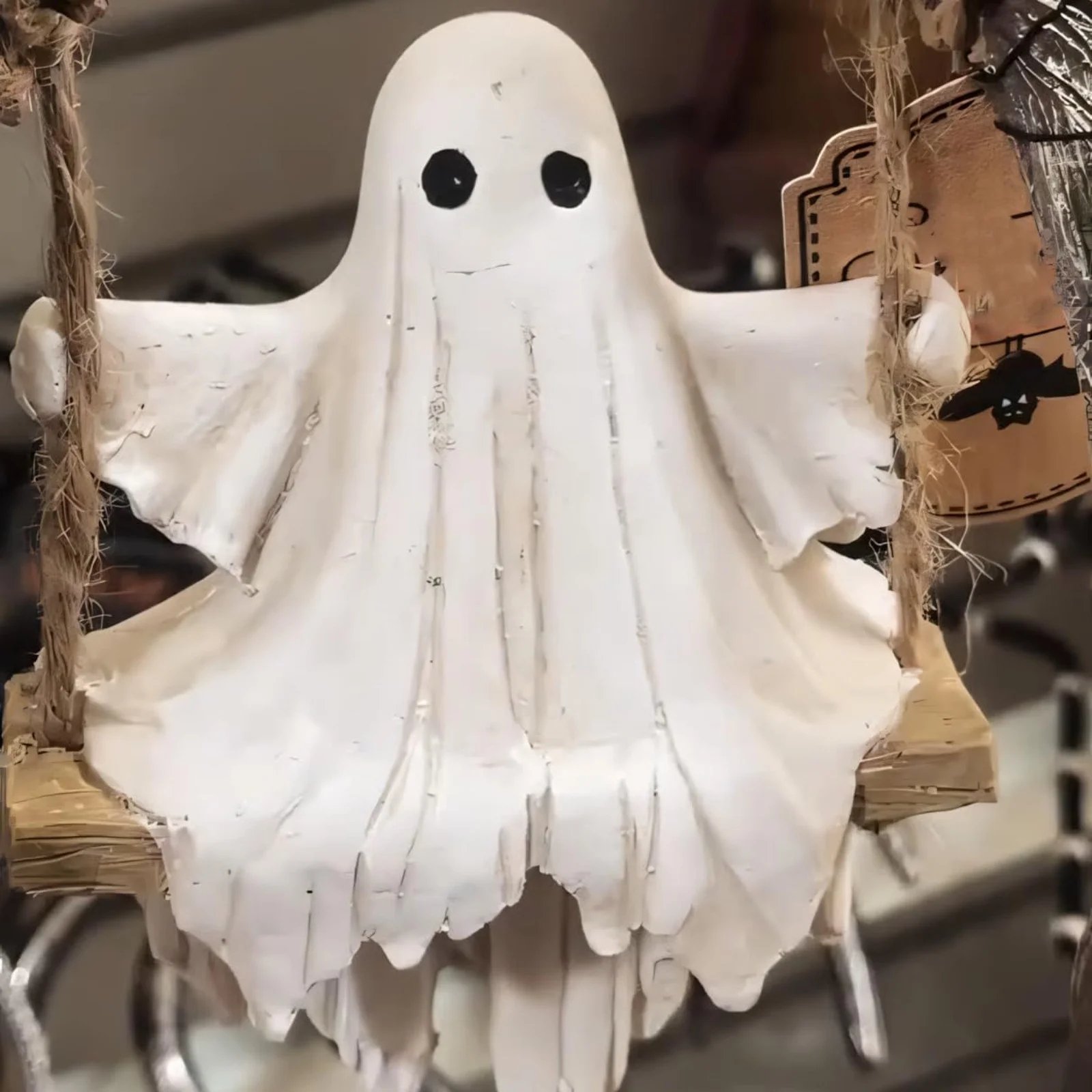 🔥Early Halloween Offer👻2025 Oncandforal®Swinging Shadows: Ghost on a Tree Swing