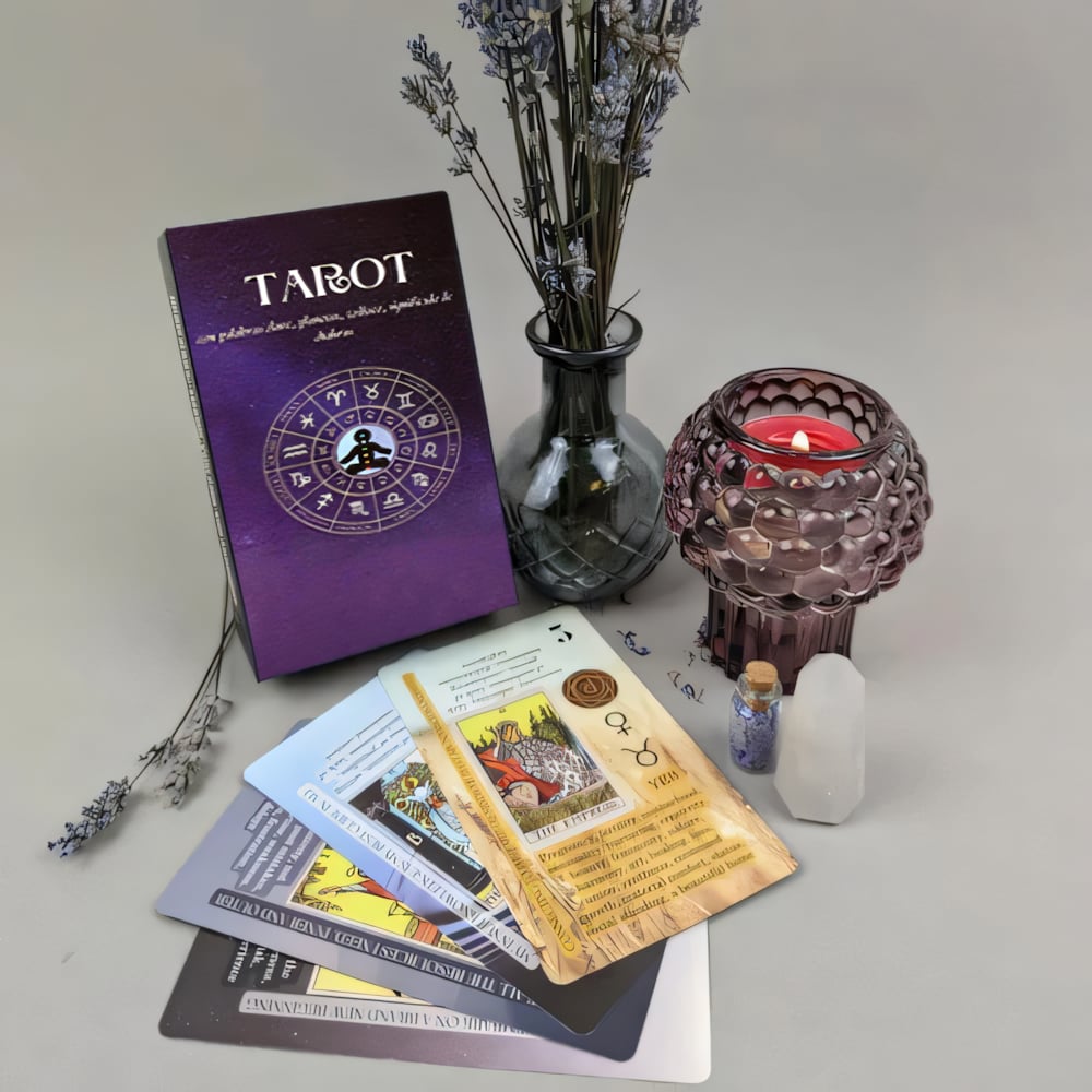 Learning Tarot Cards Deck With Meanings On Them