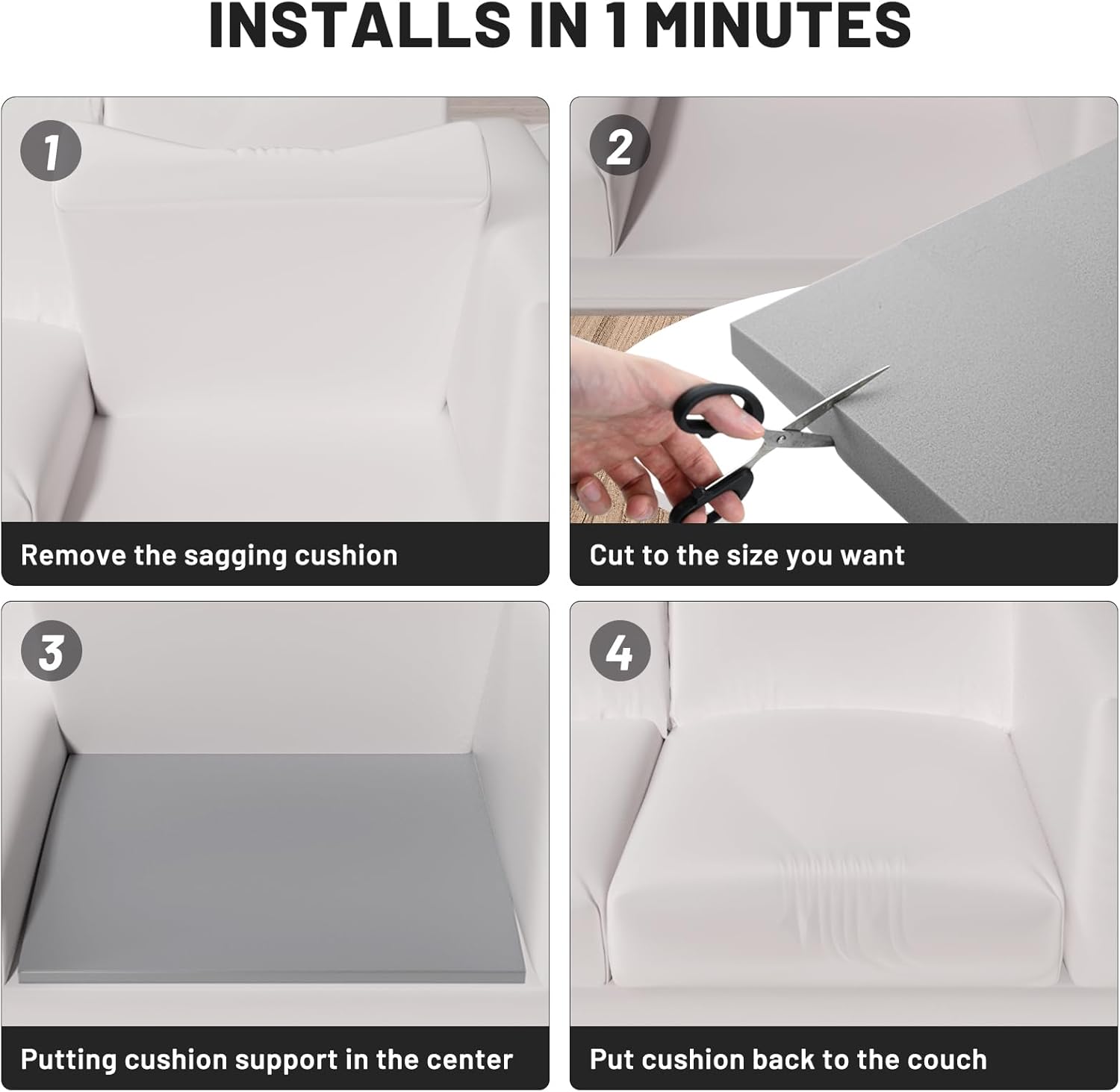 🎁TikTok Last Day Sale - 70% OFF🎉Couch Cushion Support For Sagging Seat🛋️