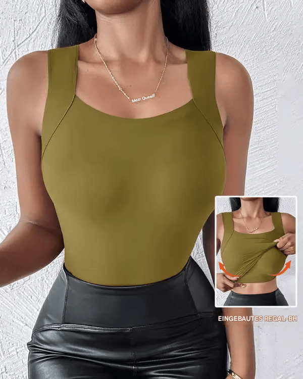 🔥Letzter Tag 70% Rabatt- U-Ausschnitt, Shapewear, integrierter BH💃