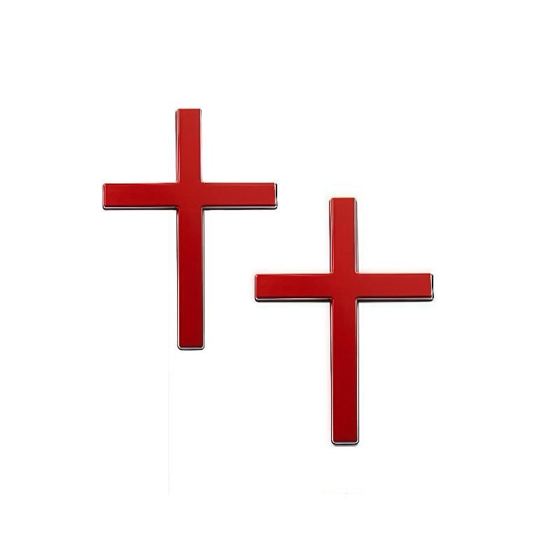 💥LAST DAY SALE 49% OFF💥✝ Christian Cross Sticker – Chrome Finish