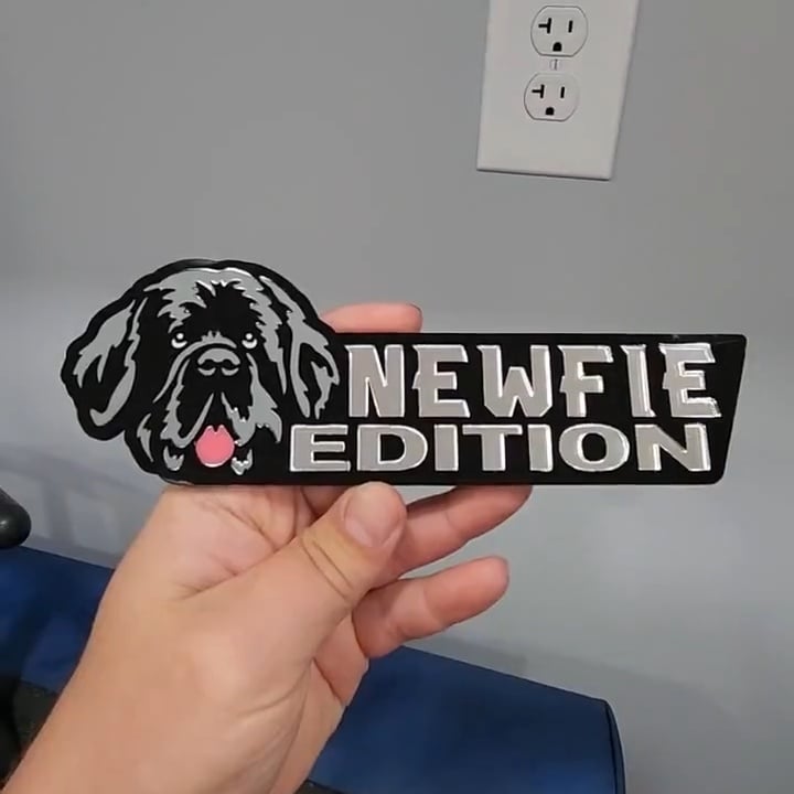 Laser-Cut Dog Car Emblem