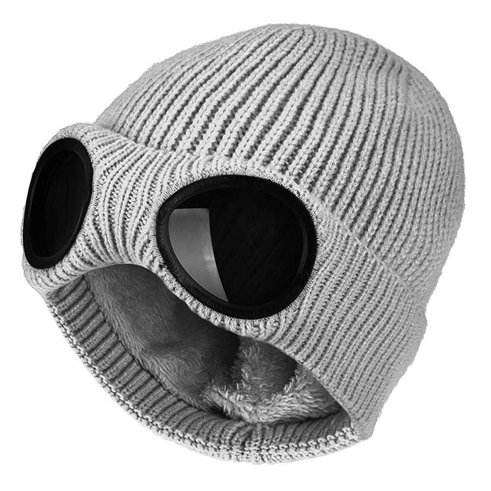💥LAST DAY SALE 50% OFF💥Unisex Goggle Knitted Beanie Hat