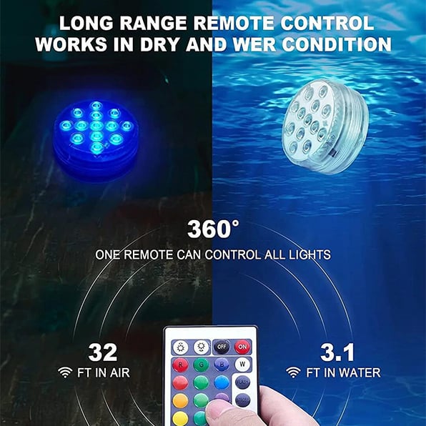 💥LAST DAY SALE 50% OFF💥Submersible LED Pool Lights⚡BUY 10 GET 10 FREE