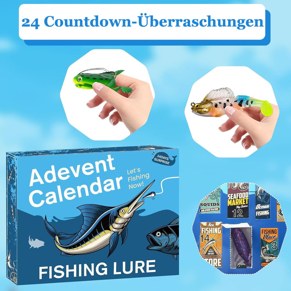 🎄 Früher Weihnachtsverkauf 50% Rabatt 🎁 – 🎣 Angel-Adventskalender 2025 (Limitierte Edition)