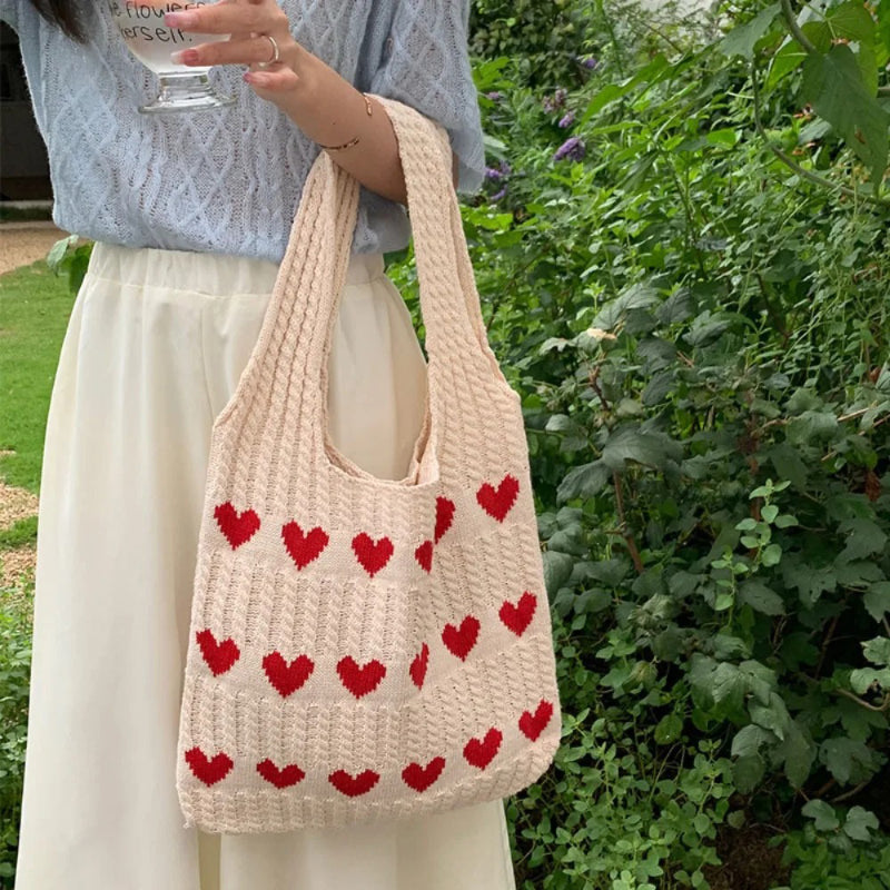 Tiktok Summer Sale🎉Heartwarming Woven Bag - Large Capacity