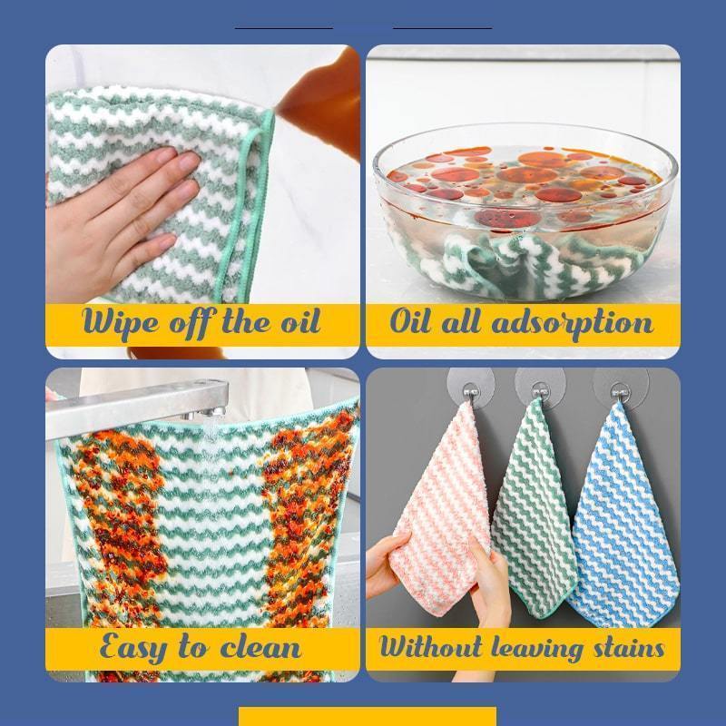 (🔥Last Day Promotion- SAVE 48% OFF) Microfiber Cleaning Rag (Buy 4 get 6 Free NOW)