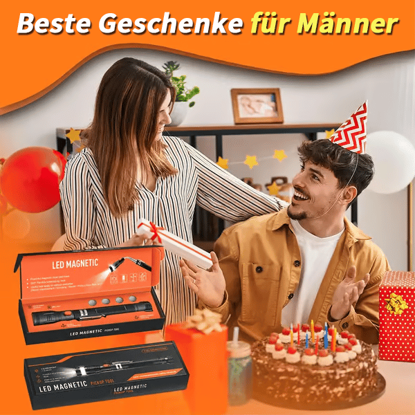 🎄Letzter Tagesverkauf 49% RABATT 🔥Einziehbare gebogene magnetische Taschenlampe