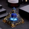 🔥Last Day Promotion 50% OFF -🎁- 💎💎💎Natural Stone Pyramid Inlaid With Lapis Lazuli Ball Decoration🌠