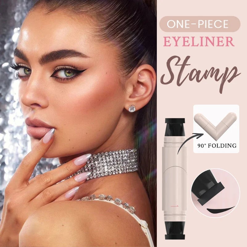 ⏰LAST DAY SALE 50% OFF💥Integrated Rotating Eyeliner Stamp Pen