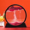 Round glass frame 3D deep sea sandscape art decoration