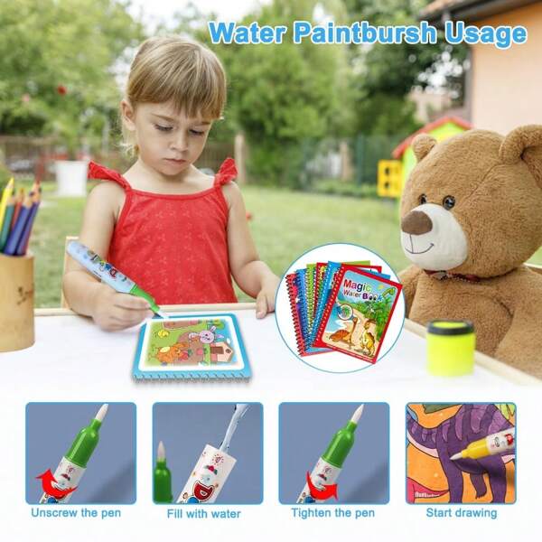 🌲EARLY CHRISTMAS SALE - 50% OFF🎁Toddlers Educational Learning Water Coloring Books