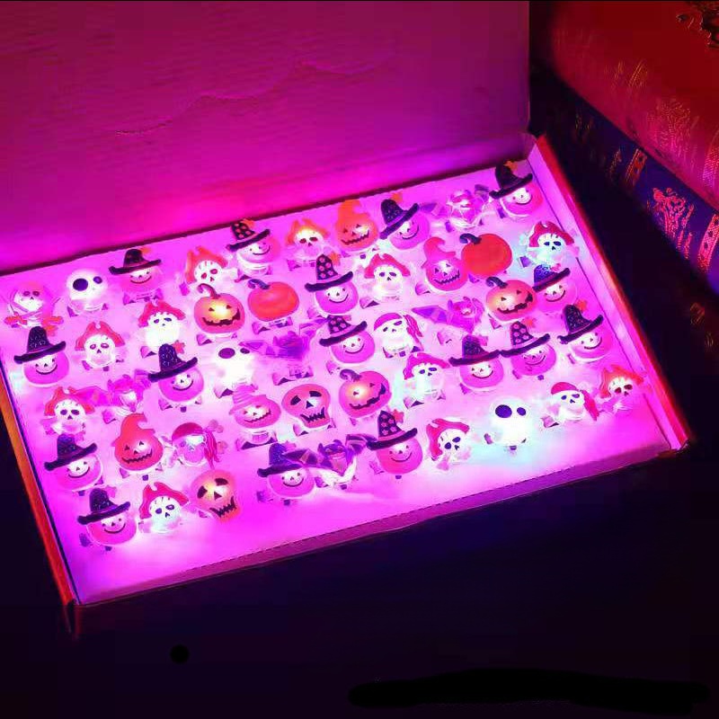 🔥Letzter Tag 50% RABATT - Halloween 50 Stück LED-Leuchtringe