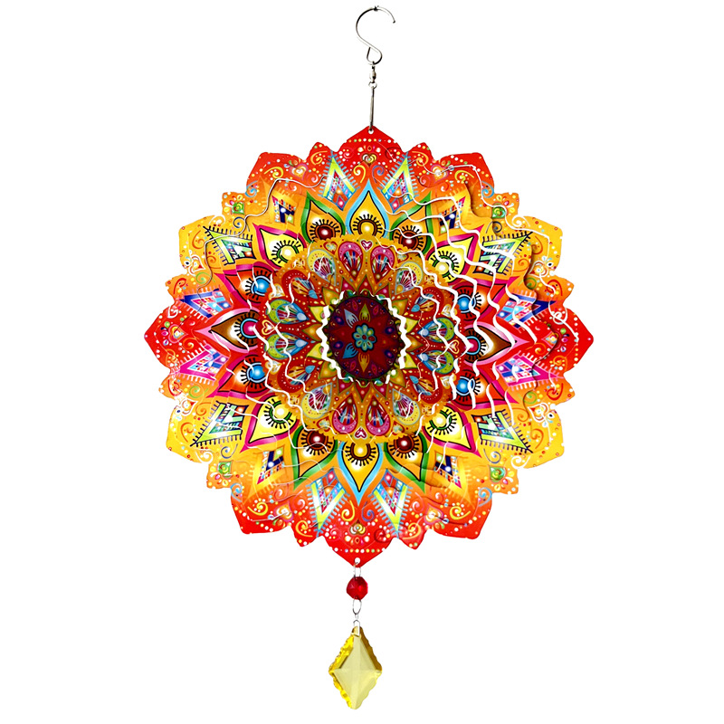 🔥Last Day Sale - 70% OFF🎁 - Mandala Hanging 12 Inches Wind Spinner - BUY 2 FTEE SHIPPING