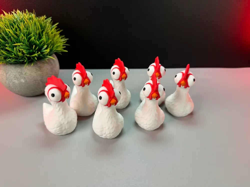 Silly Chicken Figurine-Quirky Home Decor & Fun Farmhouse Gift