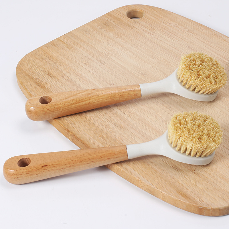 (🔥Last Day Promotion- SAVE 48% OFF)Wooden Handle Pot Brush(buy 2 get 1 free now)
