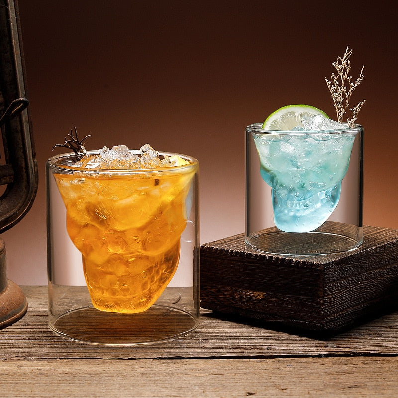 Johnny Inferno Skull Glasses - Set of 4
