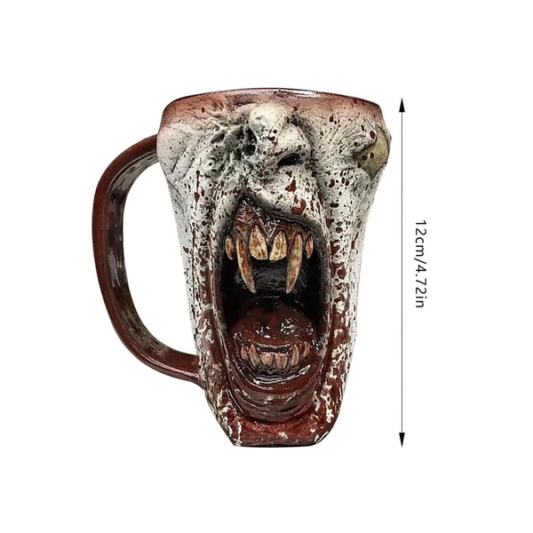 🧛‍♂️Gothic Vampire Half Face Mug Decoration