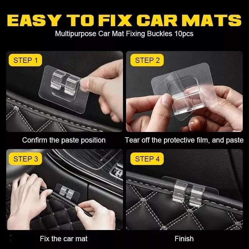 (🔥Last Day Promotion- SAVE 50% OFF) MULTIPURPOSE CAR MAT FIXING BUCKLES🔥BUY MORE GET MORE🔥