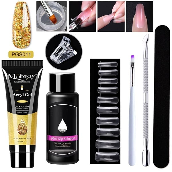 🔥Last Day 50% OFF- Luxury Crystal Nail Extension Gel Set (Buy 3 Free Shipping)