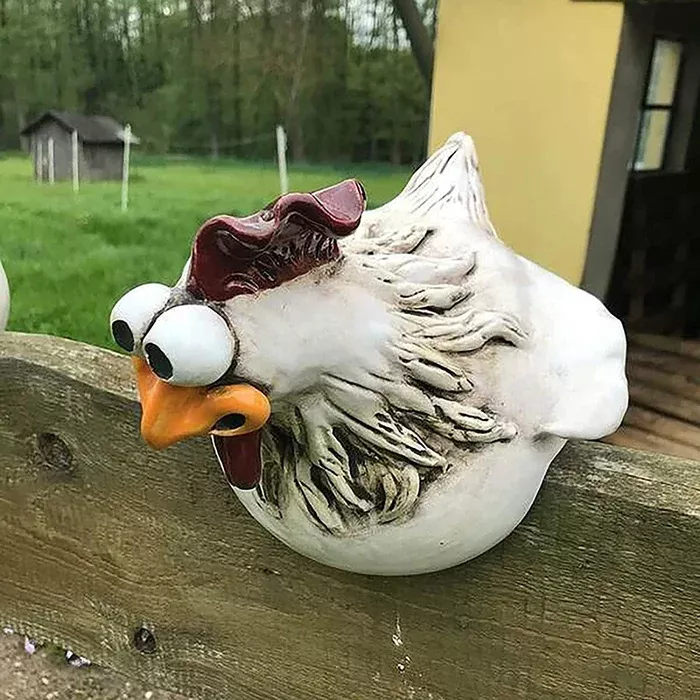 🐔Funny Chicken Garden Fence Decoration🐔