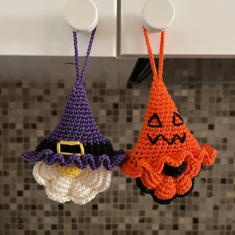 🔥Handmade Halloween Crochet Cute Gnomes