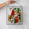 🎉Cardinal Stained Glass Window Panel