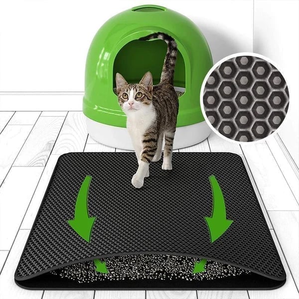 🔥Alfombrilla Antideslizante Para Arena Para Gatos