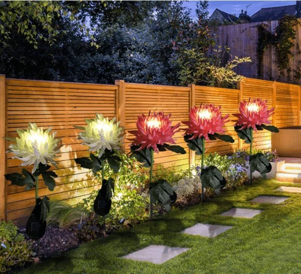 🔥Last Day Promotion 70% OFF🔥 - Solar Chrysanthemum Garden Stake LED Light💐💐