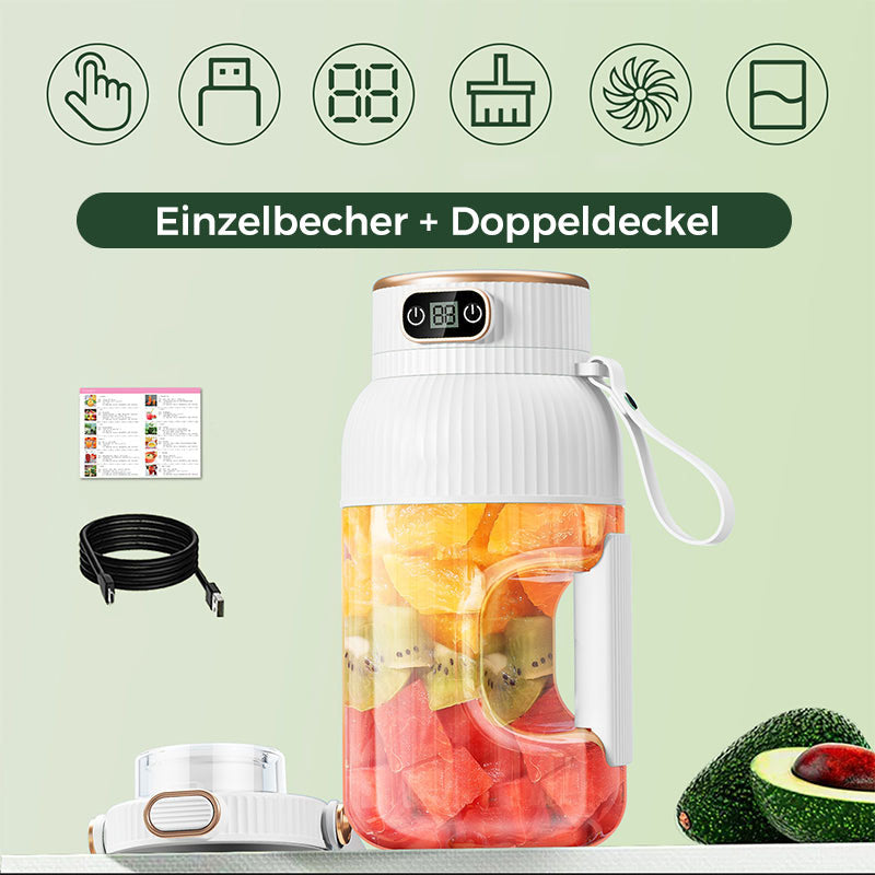 💥Letzter Tag 49% Rabatt❄️Tragbare Saftpresse‑Tasse mit Display