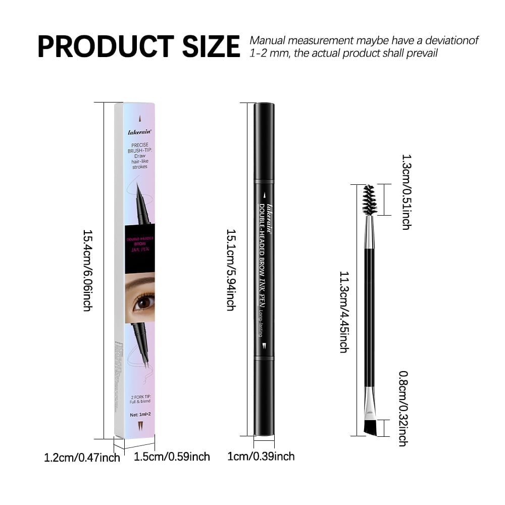 🎁TikTok Last Day Sale - 70% OFF✨2-in-1 Dual-Ended Eyebrow Pen💖 Achieve Perfect Brows Instantly