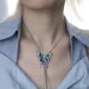 🎁TikTok Last Day Sale - 70% OFF🦋Handmade Vintage butterfly necklace:Interchangeable butterfly pieces