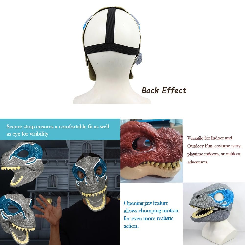 🎁TikTok Last Day Sale - 70% OFF🔥Dino Role-Play Mask with Moving Jaw